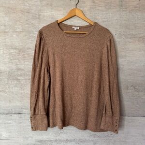 Reitmans Brown Crew Neck Sweater